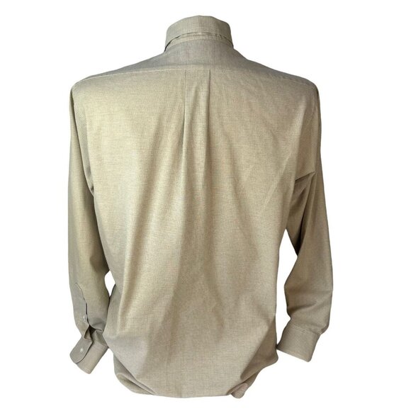 Dover Arrow Oxford Dress Shirt MEns 16 34/35 Tan Button Down - Picture 2 of 7